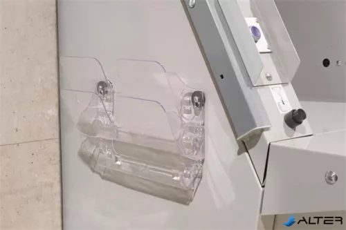 Prospektustartó, fali, fekvő, A4, mágneses, DURABLE "FLEXIPLUS 2", áttetsző