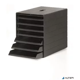   Irattároló, műanyag, 7 fiókos, DURABLE "Idealbox Plus", antracit