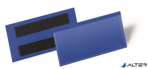 Logisztikai zseb, 100x38 mm, fekvő, DURABLE, mágnessel, sötétkék