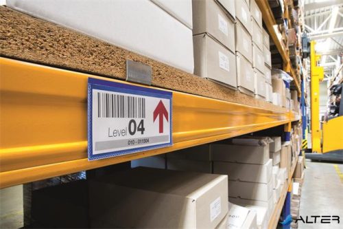 Logisztikai zseb, 150 x 67 mm, fekvő, DURABLE, mágnessel, sötétkék