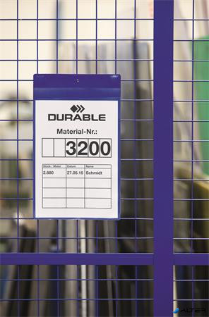 Logisztikai zseb, A4, álló, DURABLE "Neodym", mágnessel, sötétkék