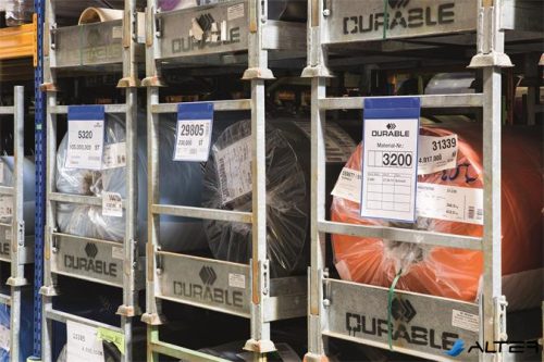 Logisztikai zseb, A4, álló, DURABLE "Neodym", mágnessel, sötétkék