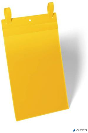 Logisztikai zseb, A4, álló, DURABLE, szalaggal, sárga