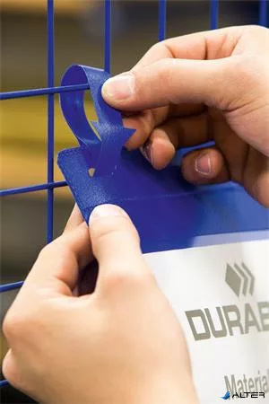Logisztikai zseb, A4, álló, DURABLE, szalaggal, kék