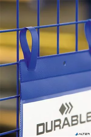 Logisztikai zseb, A4, álló, DURABLE, szalaggal, kék