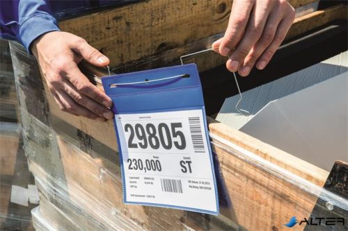 Logisztikai zseb, A5, fekvő, DURABLE, dróttal, sötétkék