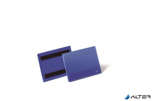Logisztikai zseb, A6, fekvő, DURABLE, mágnessel, sötétkék