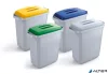 Tető, 60 l-es szemeteshez, műanyag, DURABLE 'Durabin®', sárga