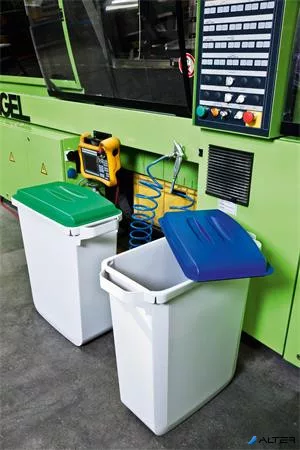 Tető, 60 l-es szemeteshez, műanyag, DURABLE 'Durabin®', sárga
