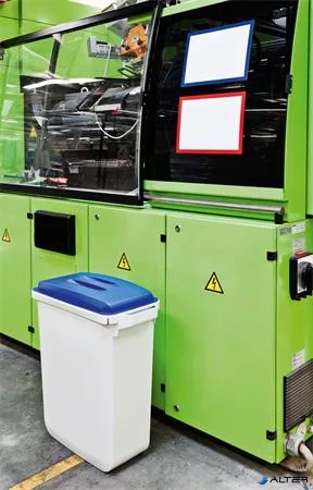 Tető, 60 l-es szemeteshez, műanyag, DURABLE 'Durabin®', sárga