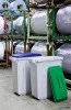 Tető, 60 l-es szemeteshez, műanyag, DURABLE 'Durabin®', sárga