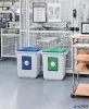 Tető, 60 l-es szemeteshez, műanyag, DURABLE 'Durabin®', sárga