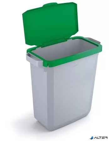 Nyitható tető, 60 l-es szemeteshez, műanyag, DURABLE "Durabin®", zöld