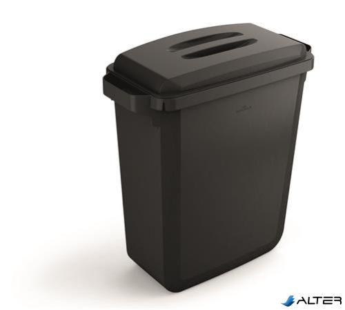 Szemetes, 60 l, műanyag, DURABLE "DURABIN ECO", fekete