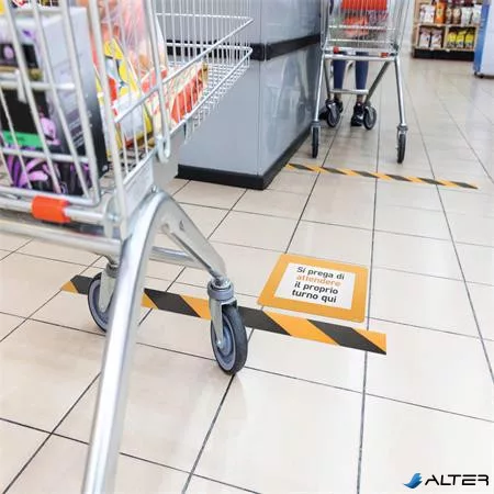 Padlójelölő ablak, sárga, A4, eltávolítható, DURABLE