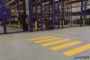 Padlójelölő matrica, DURABLE "Gyalogosátkelő", sárga