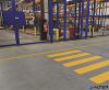 Padlójelölő matrica, DURABLE "Gyalogosátkelő", sárga