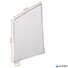 Információs tábla, 149x149 mm, öntapadó, DURABLE, áttetsző