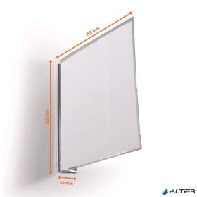   Információs tábla, 149x149 mm, mágneses, DURABLE, áttetsző