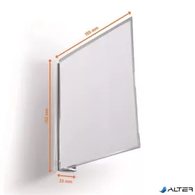   Információs tábla, 149x149 mm, mágneses, DURABLE, áttetsző