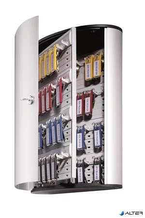 Zárható kulcsszekrény, 48 kulcs, DURABLE "KEY BOX",ezüst