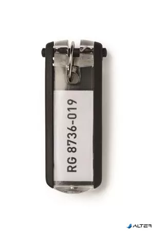 Kulcscímke, műanyag, DURABLE "KEY CLIP", vegyes színek