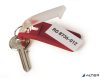Kulcscímke, műanyag, DURABLE "KEY CLIP", vegyes színek