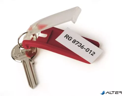 Kulcscímke, műanyag, DURABLE "KEY CLIP", vegyes színek
