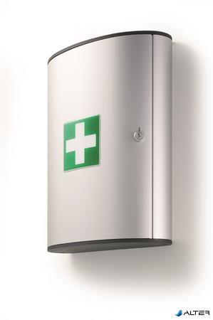 Elsősegélyláda, 3 részes, üres, DURABLE, "L", ezüst