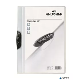   Gyorsfűző, klipes, A4, DURABLE "Swingclip® 30", fekete