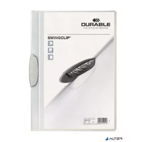   Gyorsfűző, klipes, A4, DURABLE 'Swingclip® 30', fehér