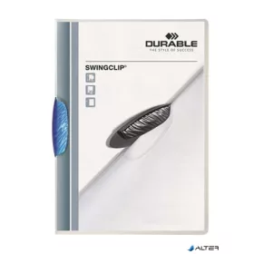   Gyorsfűző, klipes, A4, DURABLE 'Swingclip® 30', kék