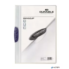   Gyorsfűző, klipes, A4, DURABLE "Swingclip® 30", sötétkék