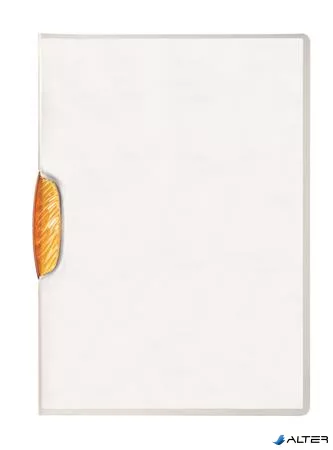 Gyorsfűző, klipes, A4, DURABLE 'Swingclip® 30', narancs