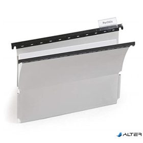 Függőmappa, oldalvédelemmel, PP, A4, DURABLE, szürke