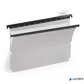 Függőmappa, oldalvédelemmel, PP, A4, DURABLE, szürke