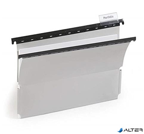 Függőmappa, oldalvédelemmel, PP, A4, DURABLE, szürke