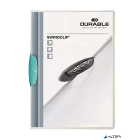   Gyorsfűző, klipes, A4, DURABLE 'Swingclip® 30', világoskék