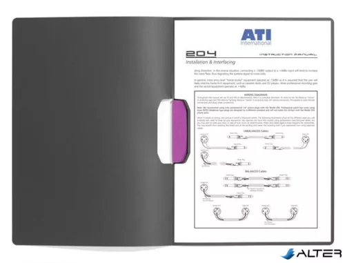 Gyorsfűző, klipes, A4, DURABLE "DURASWING® COLOR 30", pink