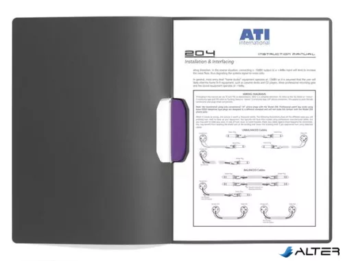 Gyorsfűző, klipes, A4, DURABLE 'DURASWING® COLOR 30', lila