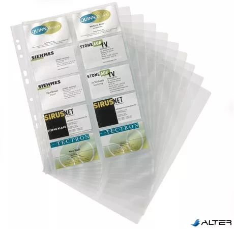Névjegytartó betét, 10 db-os, DURABLE
