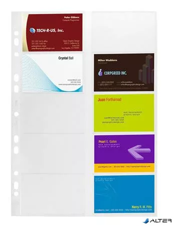 Névjegytartó betét, 10 db-os, DURABLE