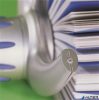 Névjegykártyatartó, műanyag, 400 db-os, forgatható, fekvő, DURABLE, "VISIFIX®", ezüst