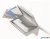 Névjegykártyatartó tárca, fém, 20 db-os, DURABLE "CARD BOX DUO", ezüst