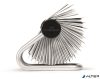 Névjegykártyatartó, fém, 400 db-os, forgatható, fekvő, DURABLE, "VISIFIX®", ezüst