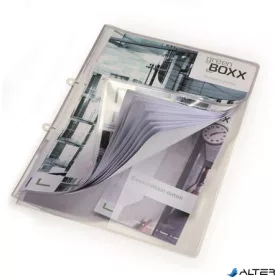   Prezentációs mappa, PP, A4, lefűzhető, DURABLE, áttetsző