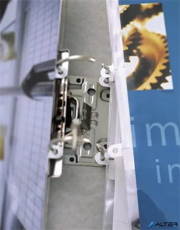 Prezentációs mappa, PP, A4, lefűzhető, DURABLE, áttetsző