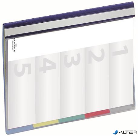 Rendszerező mappa, A4, 5 részes, DURABLE "DIVISOFLEX®"