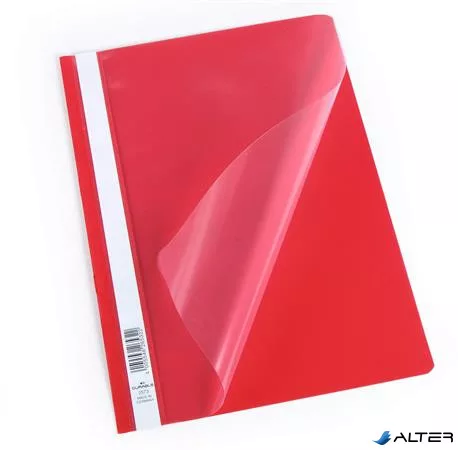 Gyorsfűző, PP, A4, DURABLE "Economy", piros
