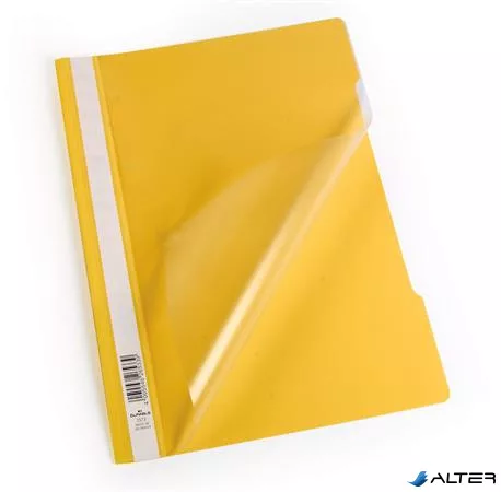 Gyorsfűző, PP, A4, DURABLE 'Economy', sárga
